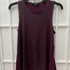 Oliviaceous tone on tone sleeveless tank